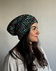 czapki damskie Kolorowa duża czapka beanie z wełną i alpaką 2