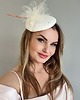 fascynatory Fascynator ślubny ROZETA ECRU lub CZARNY 4