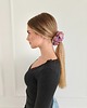 gumki do włosów Gumka jedwabna, scrunchie, pink lemoniade MAXI 2