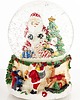 dekoracje świąteczne Kula śnieżna z Mikołajem i choinką 14,5x10,5x9,5 cm pozytywka 4