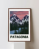 grafiki i ilustracje PATAGONIA- plakat górska kraina 1