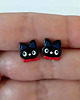 kolczyki z masy plastycznej Kolczyki kotki 3