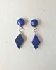 kolczyki z kamieniami Kolczyki ROMBY lapis lazuli 2