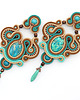 kolczyki soutache Jesienne boho kolczyki 4 4