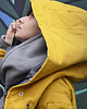 kurtki damskie Żółty pikowany puffer płaszcz oversize 4