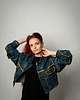 kurtki damskie Kurtka jeansowa ręcznie malowana CUSTOM / Wearable Art / Rozmiar M 1