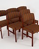 krzesła Komplet sześciu krzeseł tekowych, duński design, lata 70, produkcja: Dania 1