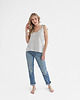 topy damskie Lniany Top MEADOW GRAY STRIPES 2