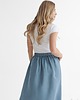 spódnice midi Lniana Spódnica LILY DUSTY BLUE 4