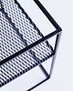 meble - stoły i stoliki - stoliki kawowe Stolik kawowy MATRIX METAL 50 - czarny metalowy siatka 3