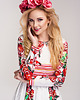 sukienki midi damskie Red Folk Dress 1