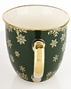 dekoracje świąteczne Kubek porcelanowy 11x15x11,5 cm IRMINA 560 ml zielony 2