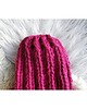 czapki damskie Czapka beanie handmade fuksja 2