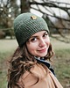 czapki damskie Przejściowa czapka  bawełna merino COSY oliwkowa 1