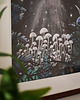 grafiki i ilustracje Ilustracja Magiczne grzybki i księżyc 5