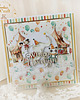kartki scrapbooking Dziecięca kartka urodzinowa, prezent na urodziny, roczek "Circus" GOTOWA 1