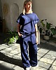 komplety damskie Chiara oversizowy komplet bezrękawnik i spodnie wide leg Navy granatowy 6