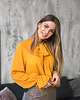 koszule damskie  Bluzka musztardowa z kokardą 2