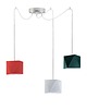 lampy wiszące Kolorowa 3-płomienna lampa wisząca do jadalni KANO D3 6