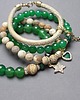 bransoletki z kamieni naturalnych Emerald and  sand vol. 5 /02.01.22/ -  set 2
