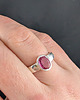 pierścionki złote Pierścionek fuksja- turmalin 3