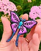 przypinki Pin z baśniowym motylem kolorowa biżuteria fantasy dla fanów elfów 3