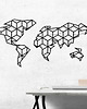 Ozdoby na ścianę Geometryczna Metalowa Mapa Świata 140cm 1