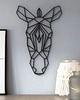 Ozdoby na ścianę Zebra geometryczna  - głowa - nowoczesna dekoracja na ścianę Safari 2