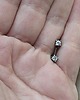 kolczyki wire wrapping Mini crystals-sztyfty 3