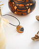 wisiory Owalny, kolorowy, artystyczny, dwustronny wisiorek abstrakcyjny handmade 2
