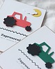 kartki scrapbooking Farma. Zaproszenia urodzinowe z traktorem 1