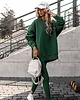 bluza bez kaptura damska Ocieplana bluza damska zielona OVERSIZE GREEN 2