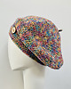 czapki damskie Wiosenny beret damski z antenką ręcznie robiony bawełna one size 2