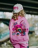 bluzy dla dziewczynki Bluza oversize Teddyland różowa 8