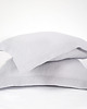 poduszki gładkie Lniana Poszewka Z Listwą LIGHT GRAY 3