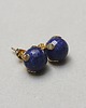 kolczyki z kamieniami Dots - Lapis lazuli - sztyfty 1