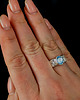 pierścionki srebrne Pierścionek light blue topaz 4