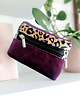 portfele damskie Dwustronny portfel z weluru Wild Purple 2