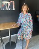 szlafroki damskie Szlafrok narzutka kimono w kontrastujące kolory 5