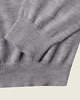 swetry męskie JENOT - sweter męski - 100% wełny merino / jasno szary 3