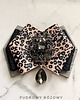broszki Panterkowa Brosza z szarą kryształową ozdobą   NEW 1