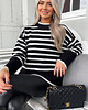 swetry damskie  Dzianinowy sweter w paski AXS0205 4