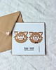 kartki scrapbooking Dziki. Kartka ślubna z parą dzików 3