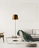 lampy podłogowe Czarno-złota lampa stojąca do salonu PALERMO MIRROR 2