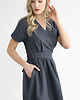 sukienki midi damskie Lniana Sukienka JASMINE CHARCOAL 4