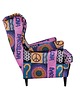 fotele Fotel uszak Barcelona we wzory, kolorowy, patchwork, welurowy 9