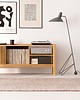 komody i szafki JAMM LOW 160 - szafka pod gramofon i płyty winylowe, lite drewno dębowe 8