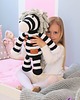misie i maskotki Biało czarna handmade zebra w rozmiarze XL 1