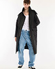 płaszcze i kurtki męskie Parka Longline Hoodie Oversize black ocieplana 4