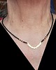 chokery Boho minimalistycznie choker ze złotymi rybkami Urok prostoty Prezent 1
